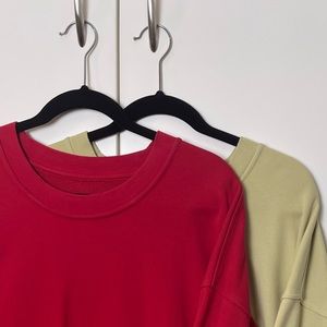 SOLD BOTH!!!!!!! 2 Lululemon light weight sweatshirts, size XL. Great condition!